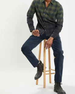 Homme Marc O'Polo Chemises^Chemise à Carreaux Degradé Sl kaki/bleu