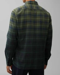 Homme Marc O'Polo Chemises^Chemise à Carreaux Degradé Sl kaki/bleu