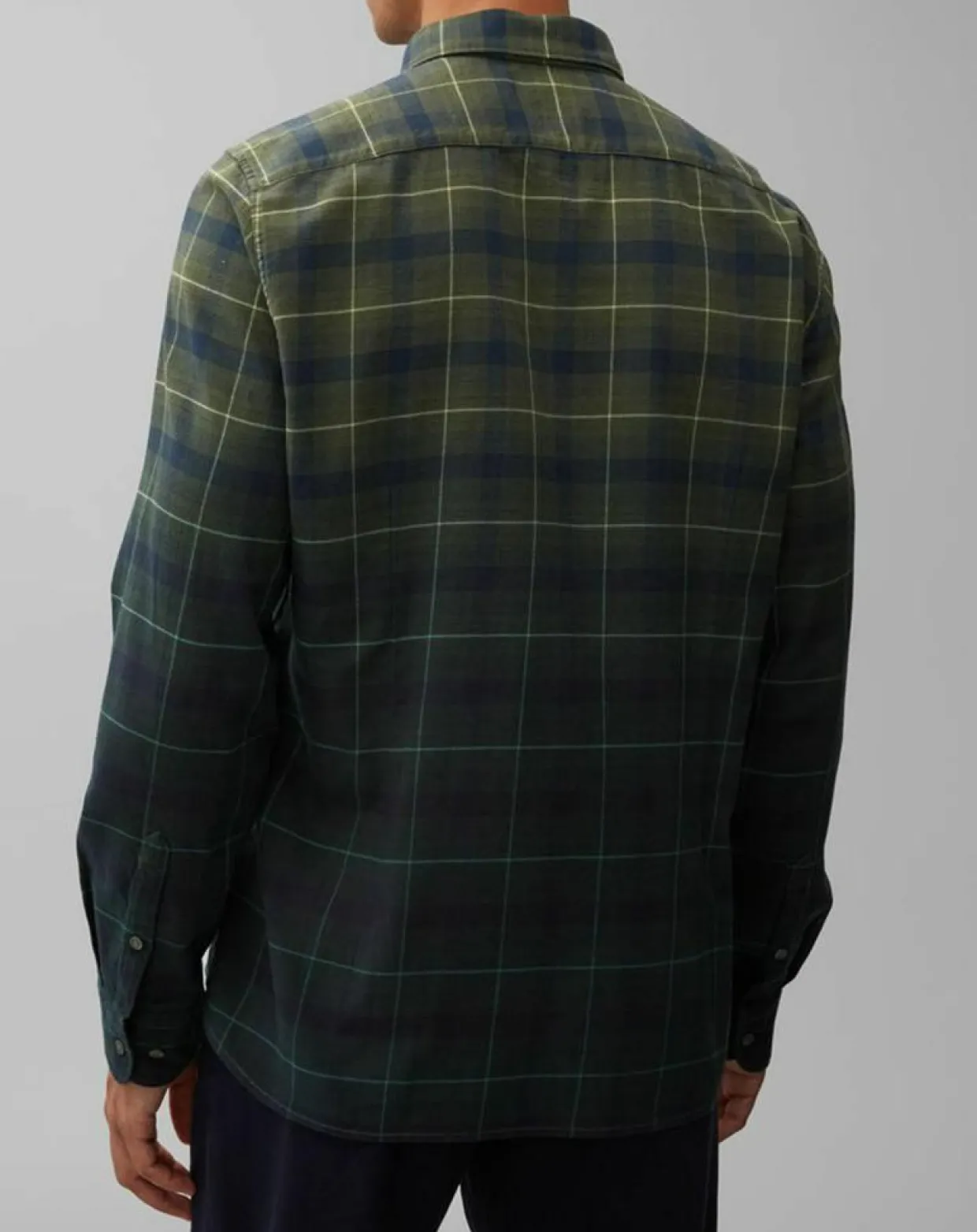 Homme Marc O'Polo Chemises^Chemise à Carreaux Degradé Sl kaki/bleu