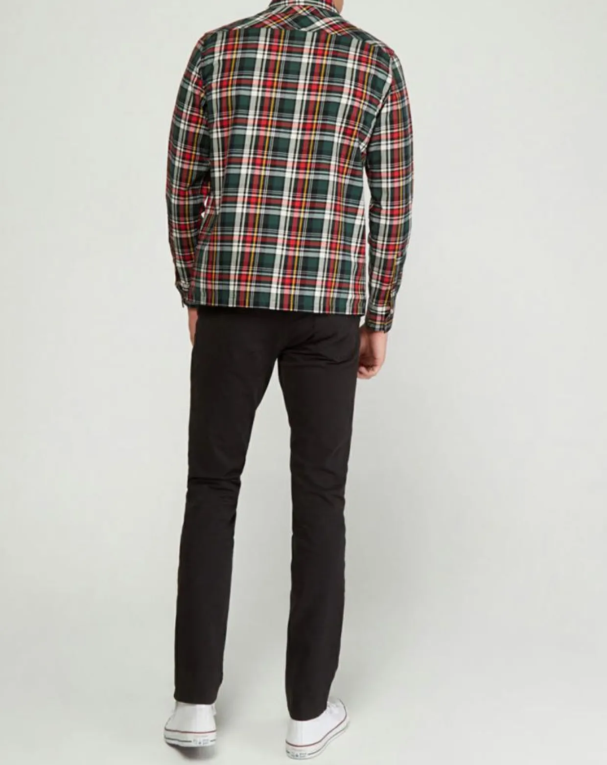 Chemise à carreaux rouge/vert-Replay Discount