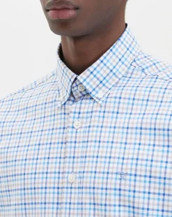 Homme Hackett London Chemises^Chemise à carreaux tricolore beige/bleu