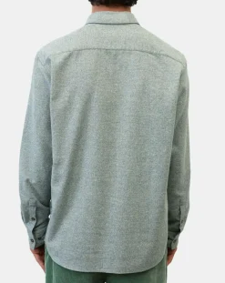 Homme Marc O'Polo Chemises^Chemise 100% Coton Bio Regular Fit chinée verte