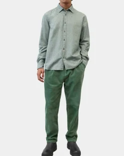 Homme Marc O'Polo Chemises^Chemise 100% Coton Bio Regular Fit chinée verte