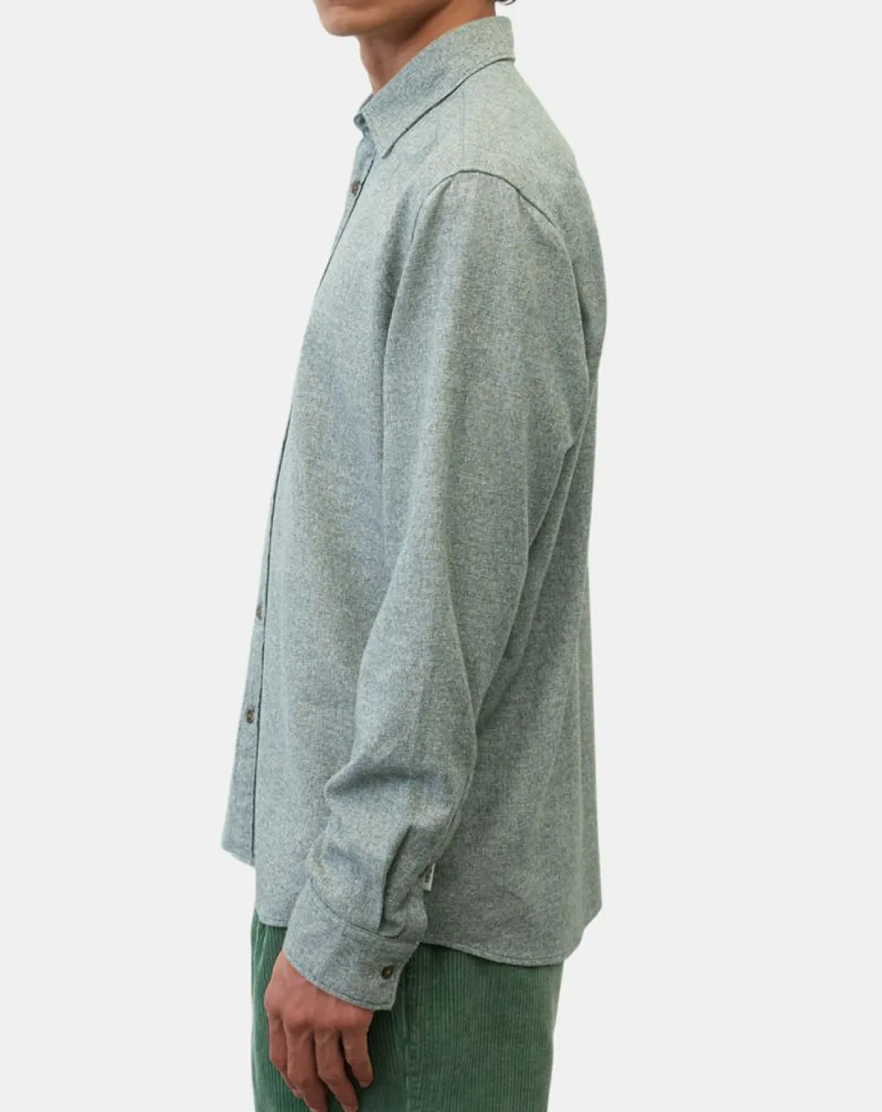 Homme Marc O'Polo Chemises^Chemise 100% Coton Bio Regular Fit chinée verte