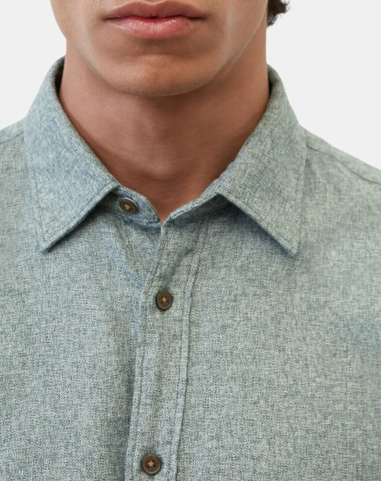Homme Marc O'Polo Chemises^Chemise 100% Coton Bio Regular Fit chinée verte
