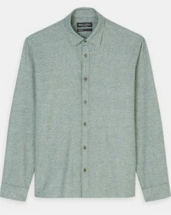 Homme Marc O'Polo Chemises^Chemise 100% Coton Bio Regular Fit chinée verte