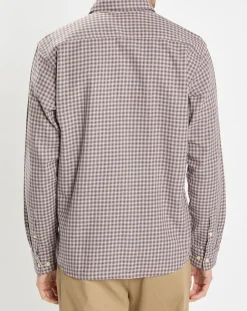 Chemise 100% Coton Bio Regular Fit multicroix blanc/violet-Marc O'Polo Online