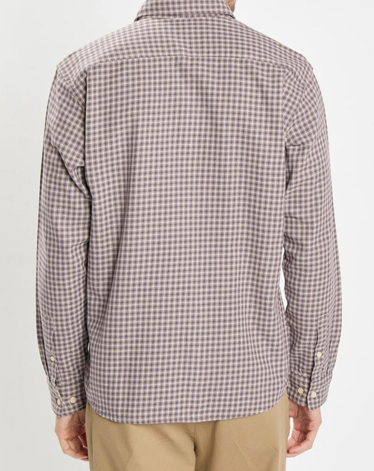 Chemise 100% Coton Bio Regular Fit multicroix blanc/violet-Marc O'Polo Online