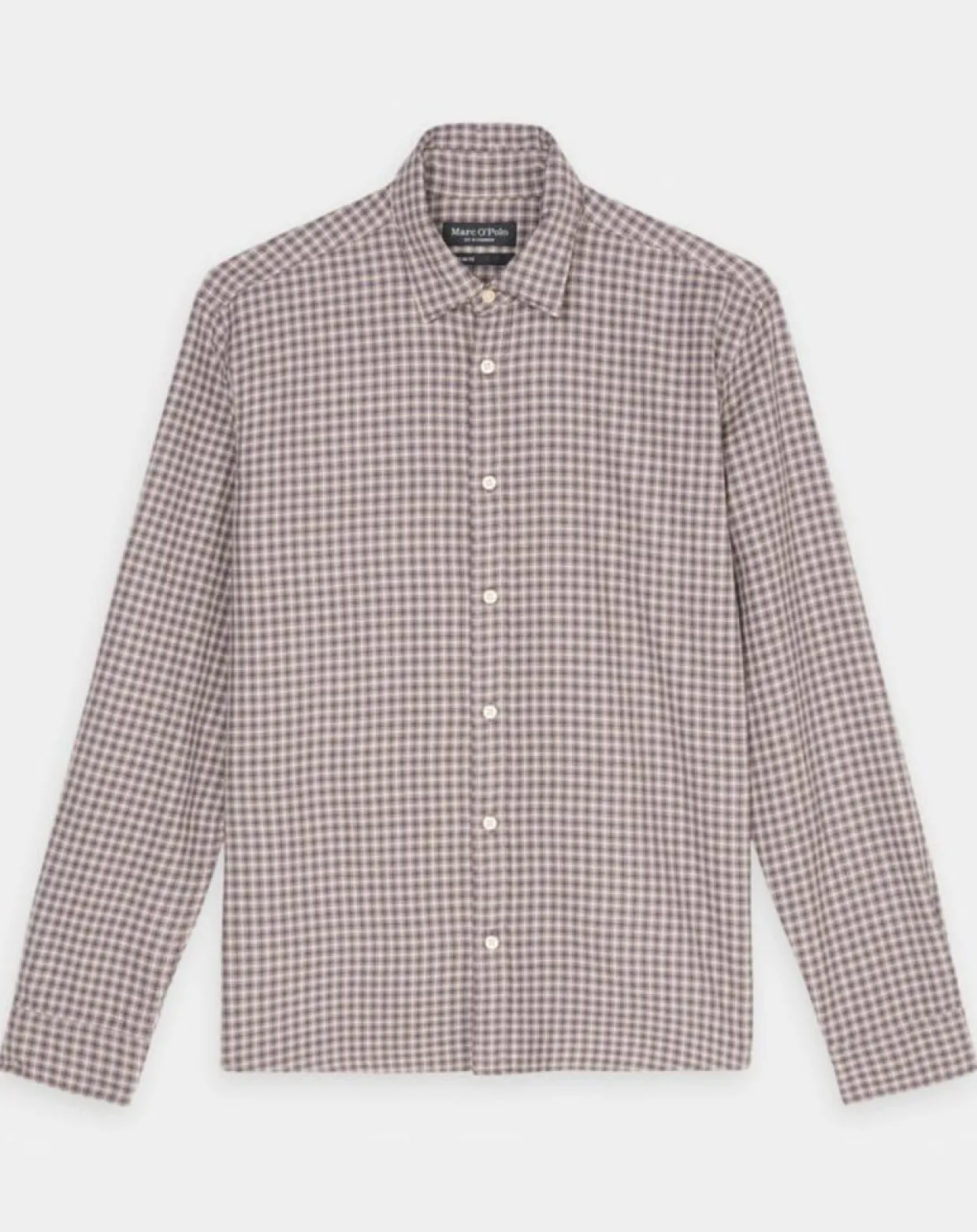 Chemise 100% Coton Bio Regular Fit multicroix blanc/violet-Marc O'Polo Online
