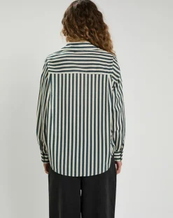Femme The Korner Chemises^Chemise Emy bleu/crème