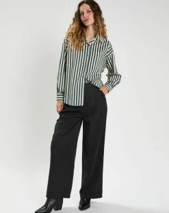 Femme The Korner Chemises^Chemise Emy bleu/crème