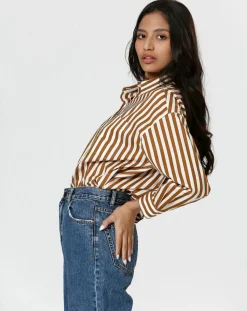 Chemise Emy camel-The Korner Clearance