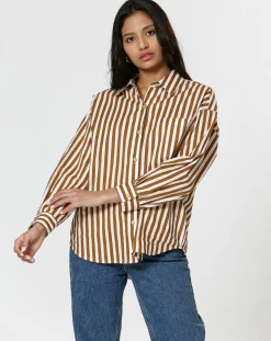 Chemise Emy camel-The Korner Clearance