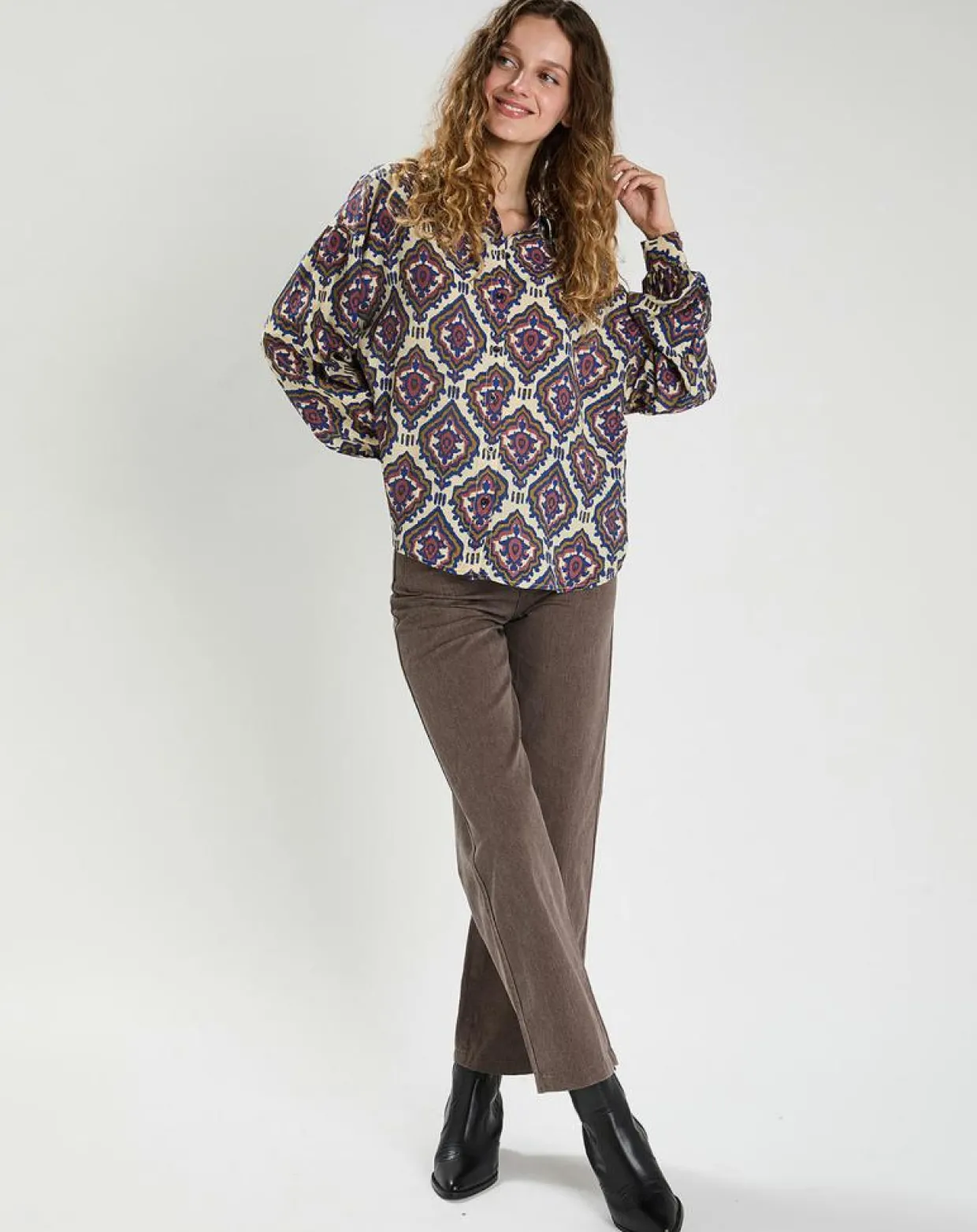 Chemise Inaya multicolore-The Korner Sale