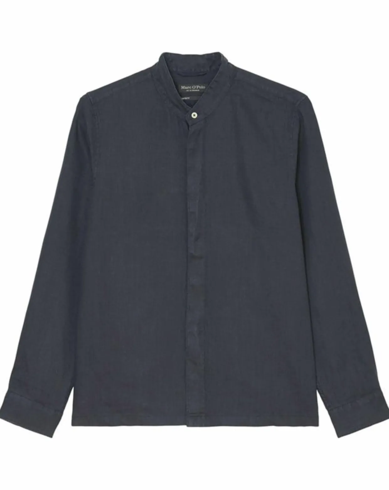 Chemise 100% Lin manches longues Mao Sf bleu marine-Marc O'Polo Outlet