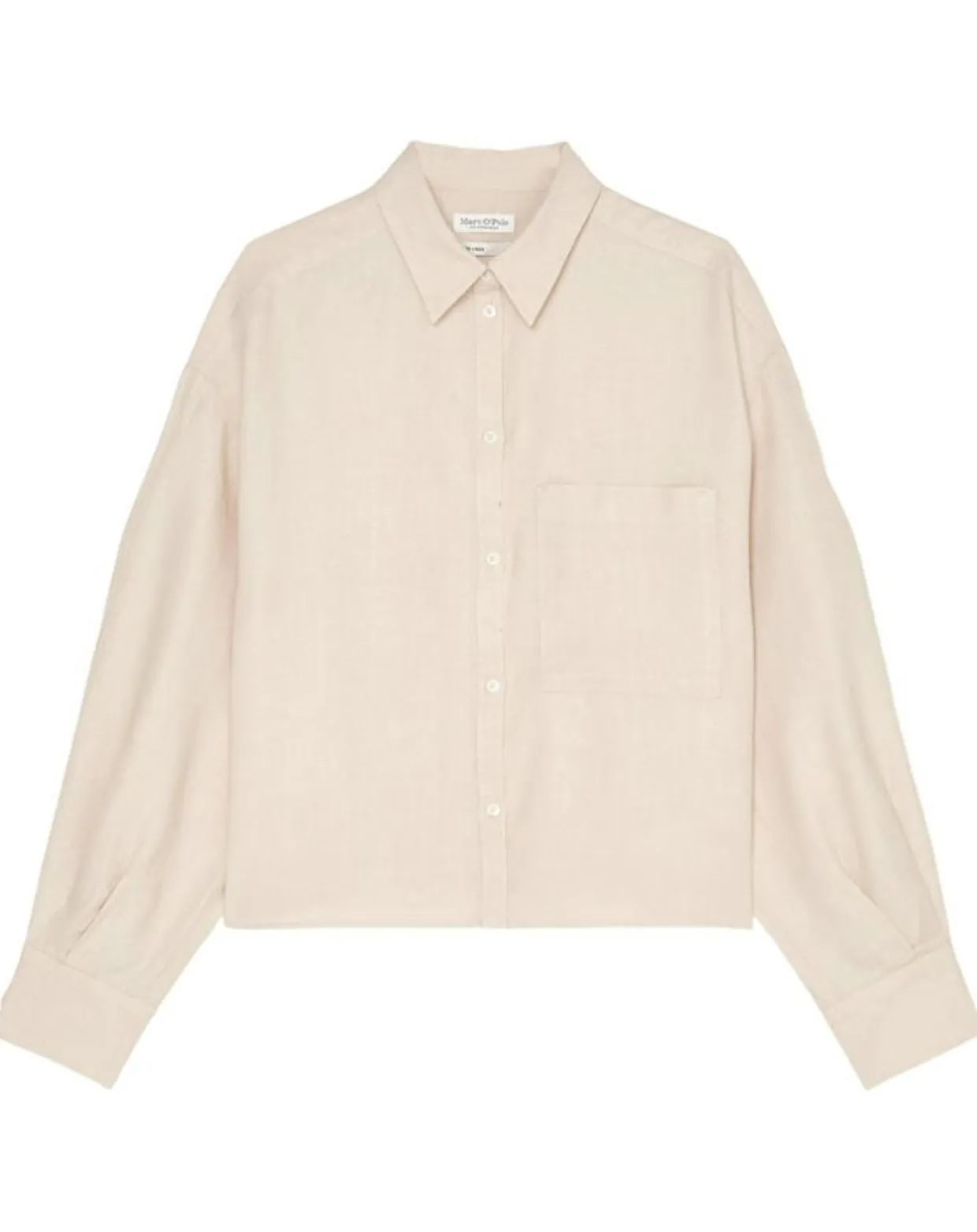 Femme Marc O'Polo Chemises^Chemise 100% Lin manches longues Poche beige
