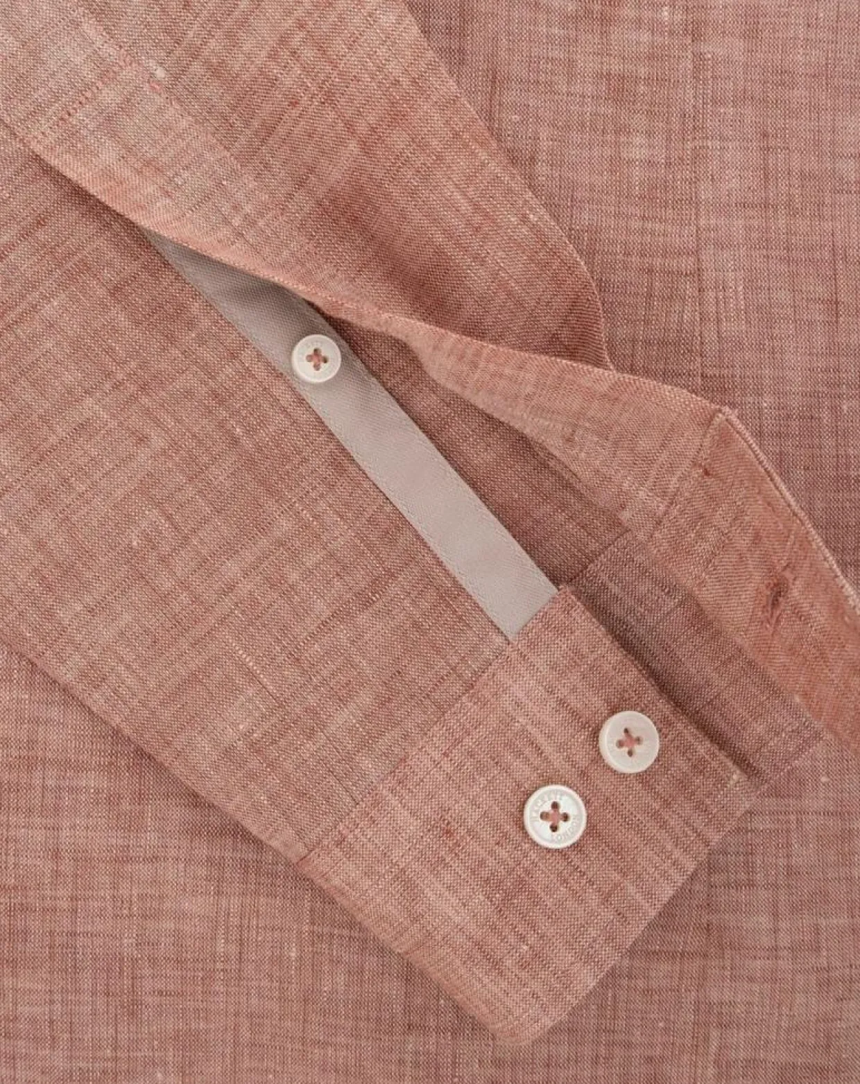 Homme Hackett London Chemises^Chemise 100% Lin Slim Fit double poche orange moyen