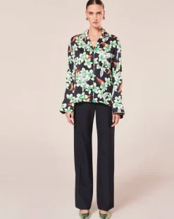 Chemise à motif fleurs nocturne-Tara Jarmon Clearance