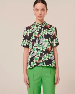 Femme Tara Jarmon Chemises^Chemise à motif fleurs nocturne