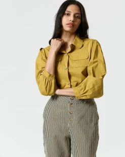 Chemise Perrine jaune-The Korner Outlet