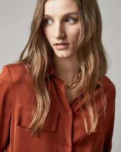 Chemise à Poche orange-Marc O'Polo Discount