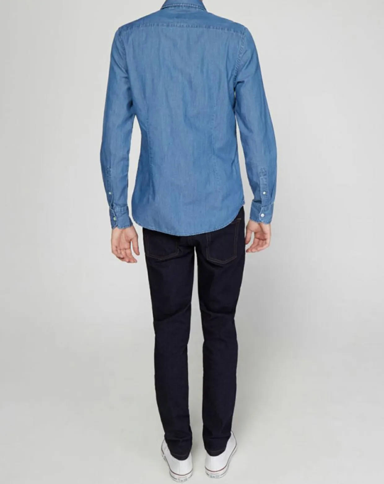 Chemise ajustée chambray bleu denim-North Sails Hot