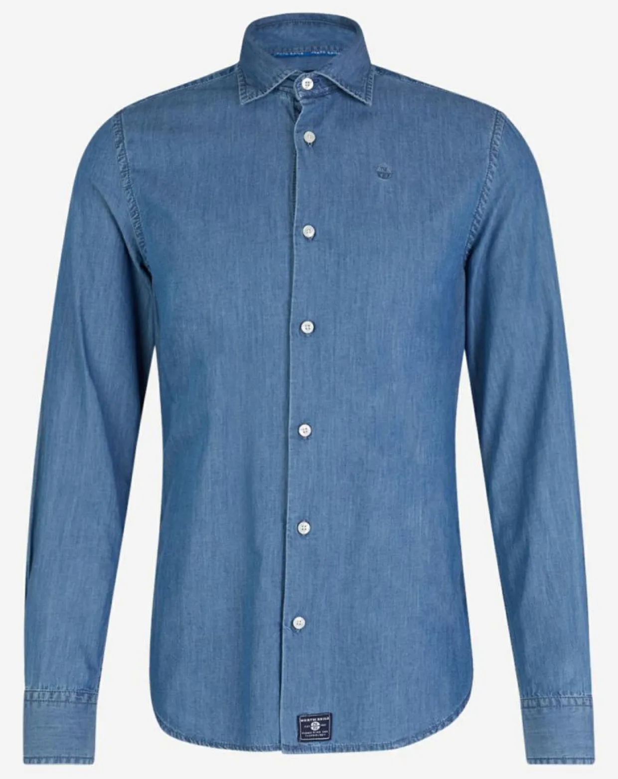 Chemise ajustée chambray bleu denim-North Sails Hot