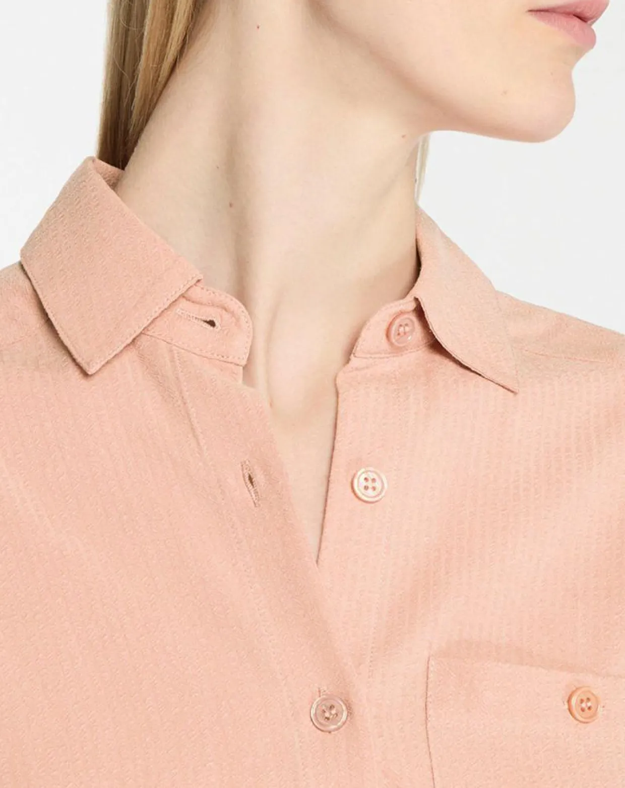Femme Galeries Lafayette Chemises^Chemise ample en Coton mélangé Paros rayée rose moyen