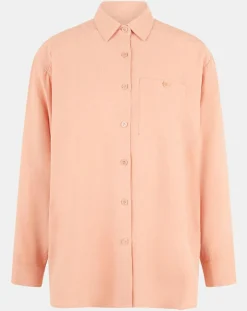 Femme Galeries Lafayette Chemises^Chemise ample en Coton mélangé Paros rayée rose moyen
