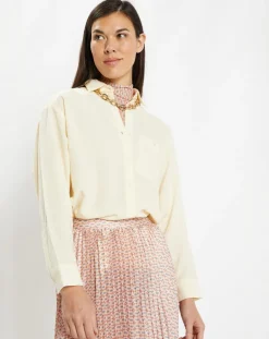 Chemise ample et fluide Paros écrue-Galeries Lafayette