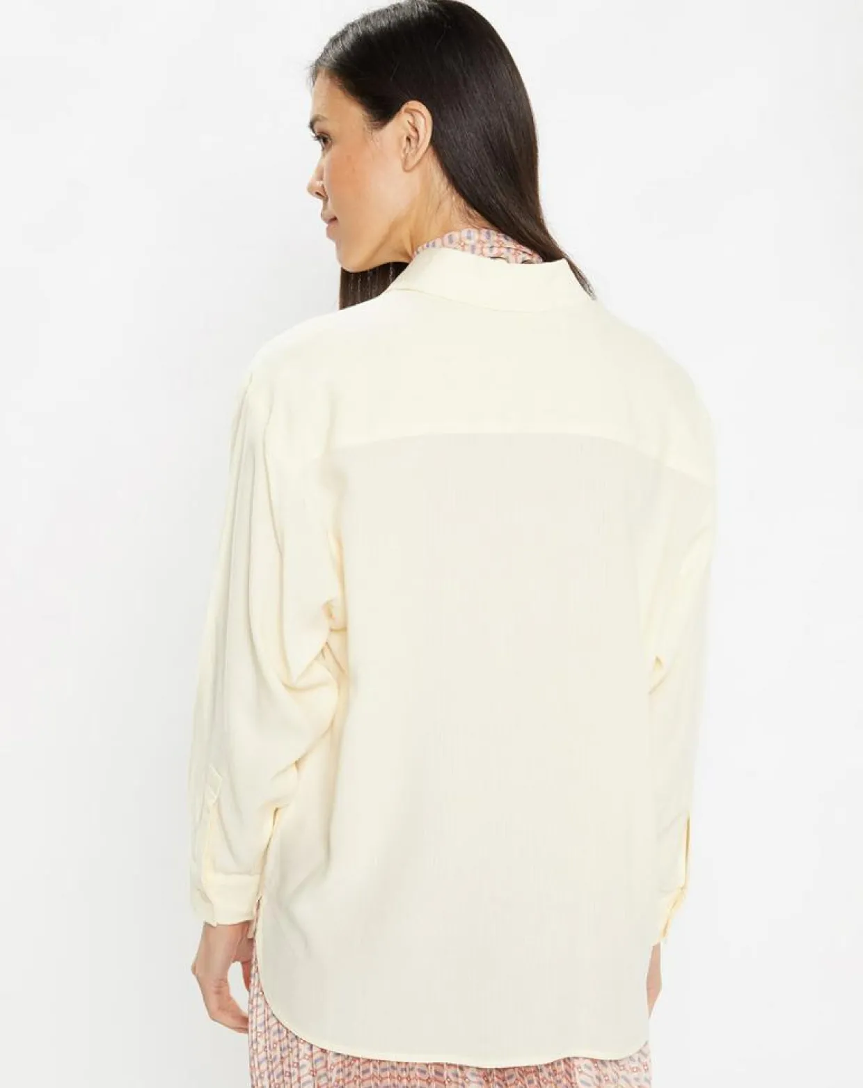 Chemise ample et fluide Paros écrue-Galeries Lafayette