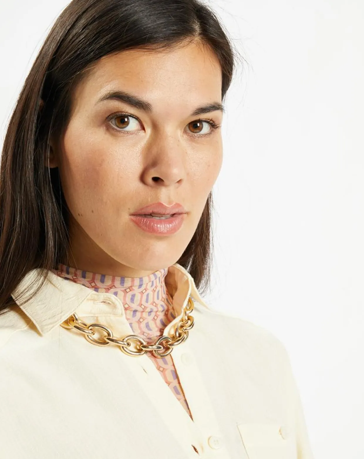 Chemise ample et fluide Paros écrue-Galeries Lafayette