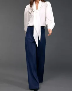 Chemise Azami rayée blanche-Lauren Vidal Discount