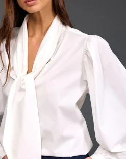Chemise Azami rayée blanche-Lauren Vidal Discount