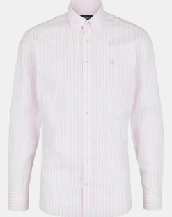 Chemise baton large à rayures rose/blanc-Hackett London New