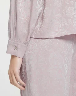 Chemise Boxy Jacquard mauve-Forte forte New