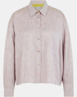 Chemise Boxy Jacquard mauve-Forte forte New