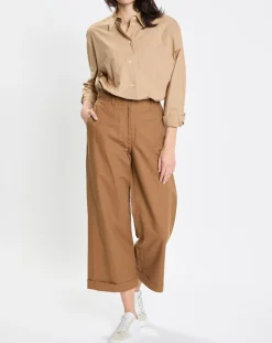 Chemise boyfriend beige-Marc O'Polo