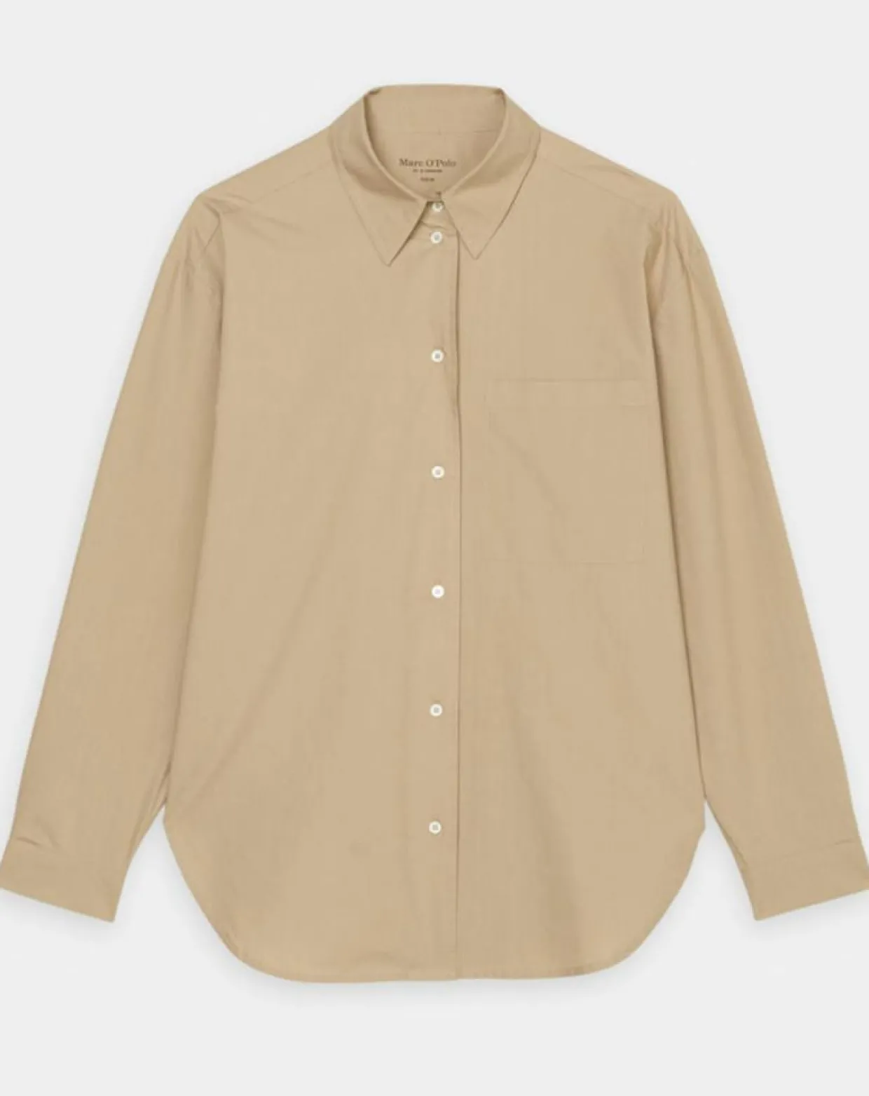 Chemise boyfriend beige-Marc O'Polo