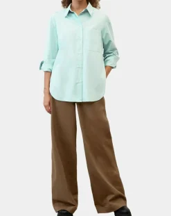Femme Marc O'Polo Chemises^Chemise boyfriend bleu clair