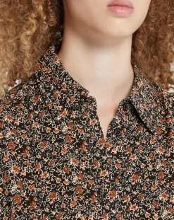 Chemise Camille à fleurs multicolore-Yerse Discount