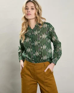 Chemise Camu verte-Hartford Online