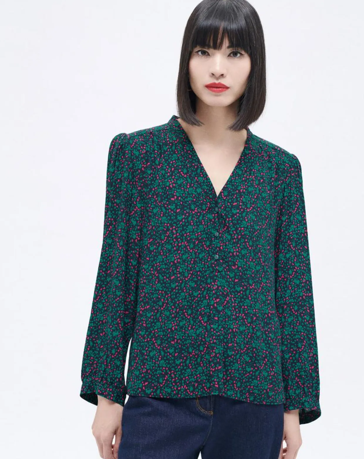 Chemise Candy imprimée lagon-Caroll