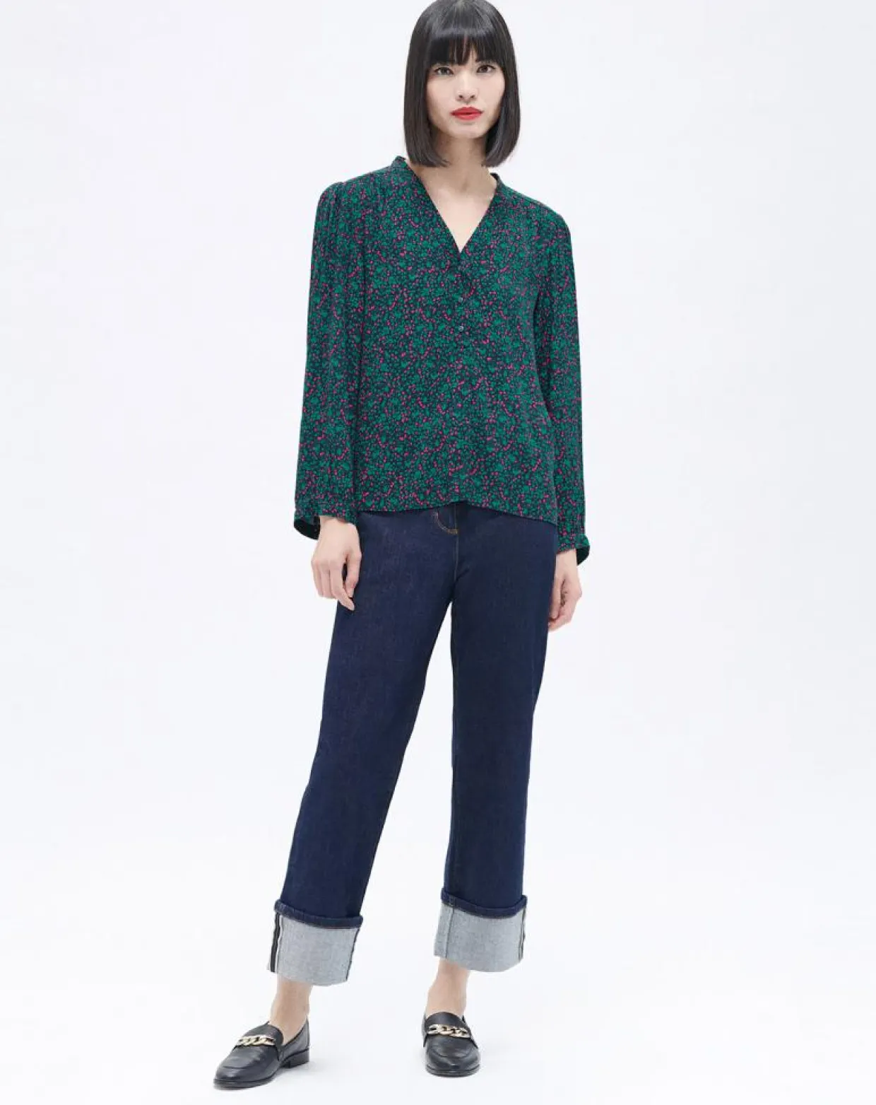 Chemise Candy imprimée lagon-Caroll