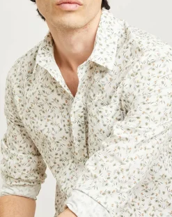 Chemise casual en Popeline Nala imprimée blanc/multicolore-Harris Wilson Outlet