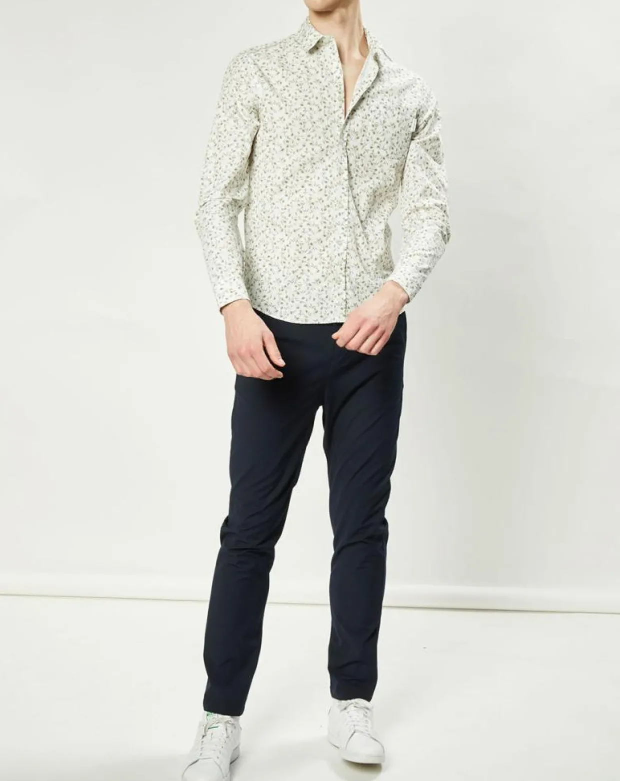 Chemise casual en Popeline Nala imprimée blanc/multicolore-Harris Wilson Outlet