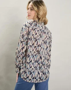Femme Hartford Chemises^Chemise Charlot imprimée bleue