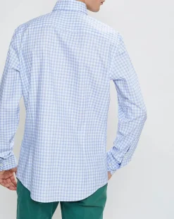 Homme Hackett London Chemises^Chemise Chiy Moyen 3D à carreaux bleue