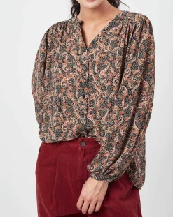 Femme See u Soon Chemises^Chemise Chérimole imprimée noir/marron