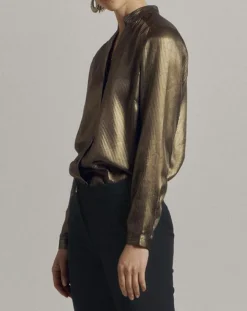 Femme Devernois Chemises^Chemise Christmas dorée